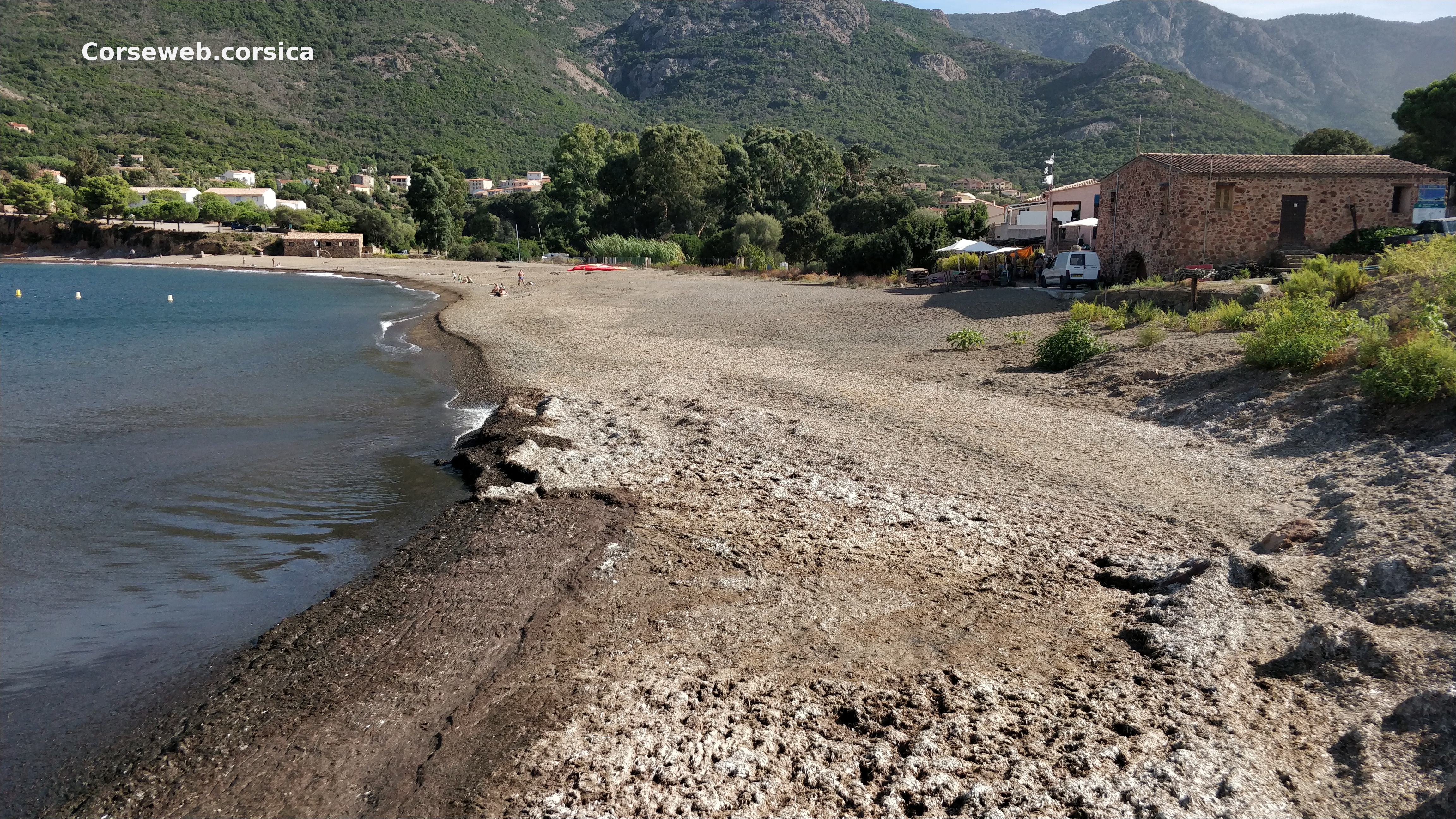 Plage du village de Galéria