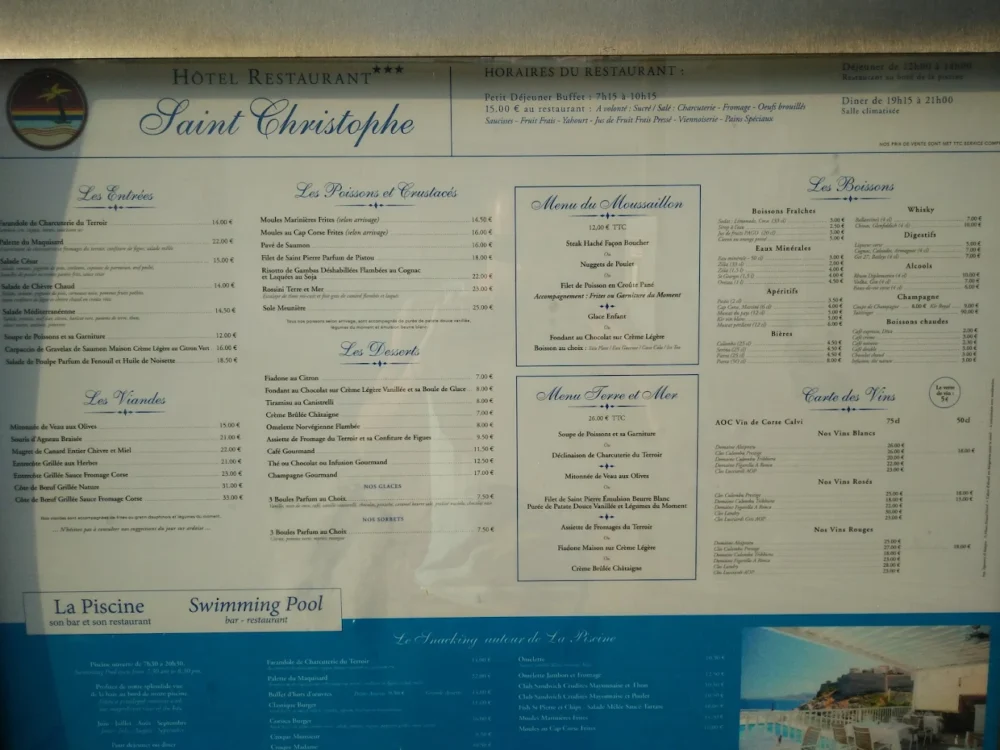 Hôtel Restaurant Saint-Christophe calvi